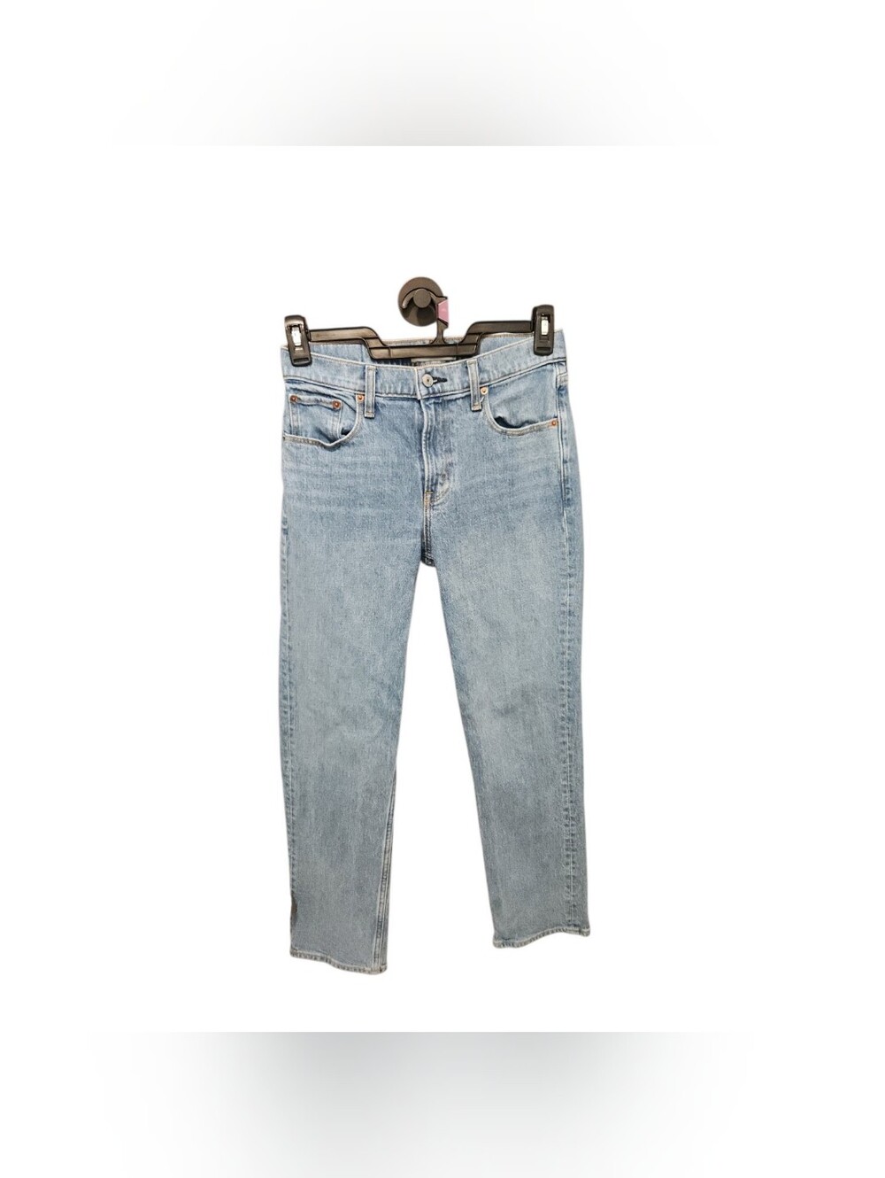 Abercrombie & Fitch The ‘90s Straight Mid Rise Jeans Women’s 27 Short Light Wash